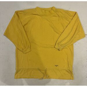 Vintage Adidas Long Sleeve Sweater Pullover Yellow Mens See Measurements